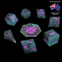 Load image into Gallery viewer, 'Caladium' 8 Piece Resin DND Dice Set - Chronicle
