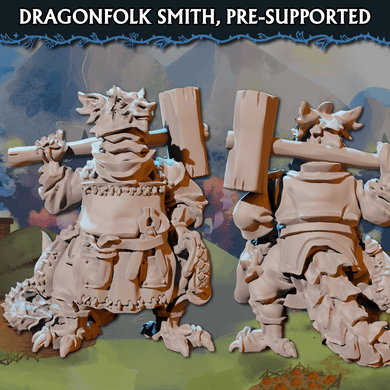 Dragonfolk Smith Pre-Supported STL - Chronicle