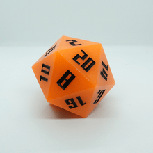 Load image into Gallery viewer, 'Vault Orange' Dragon Sized D20 - Chronicle