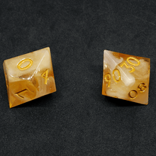 Load image into Gallery viewer, 'Zinnia' 8 Piece Resin DND Dice Set - Chronicle