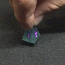 Load and play video in Gallery viewer, 'Caladium' 8 Piece Resin DND Dice Set