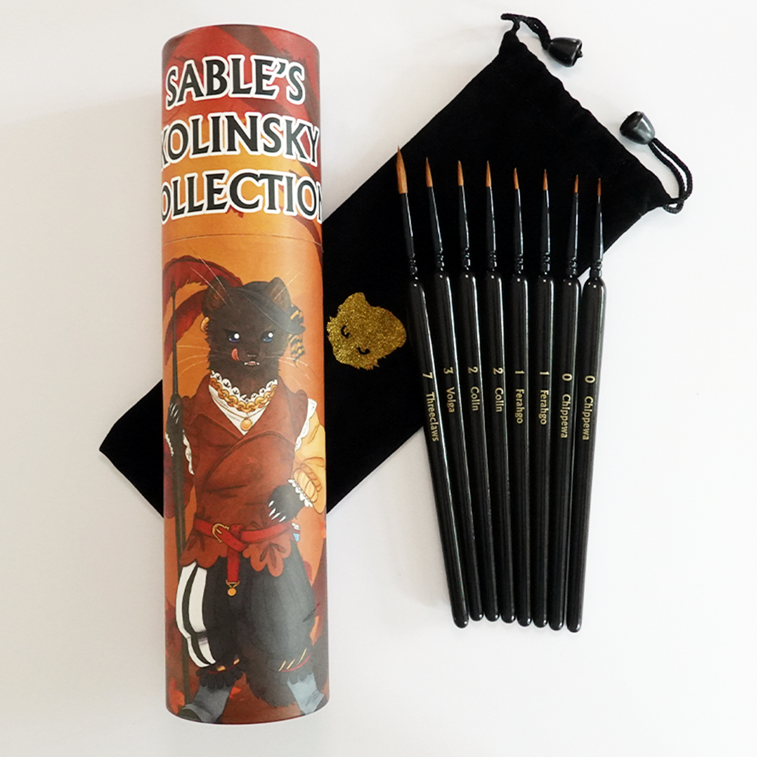 10x Kolinsky Sable Brush Sets