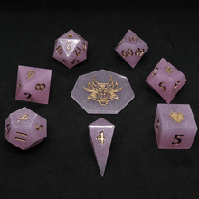 Load image into Gallery viewer, &#39;Astilbe&#39; 8 Piece Resin DND Dice Set - Chronicle
