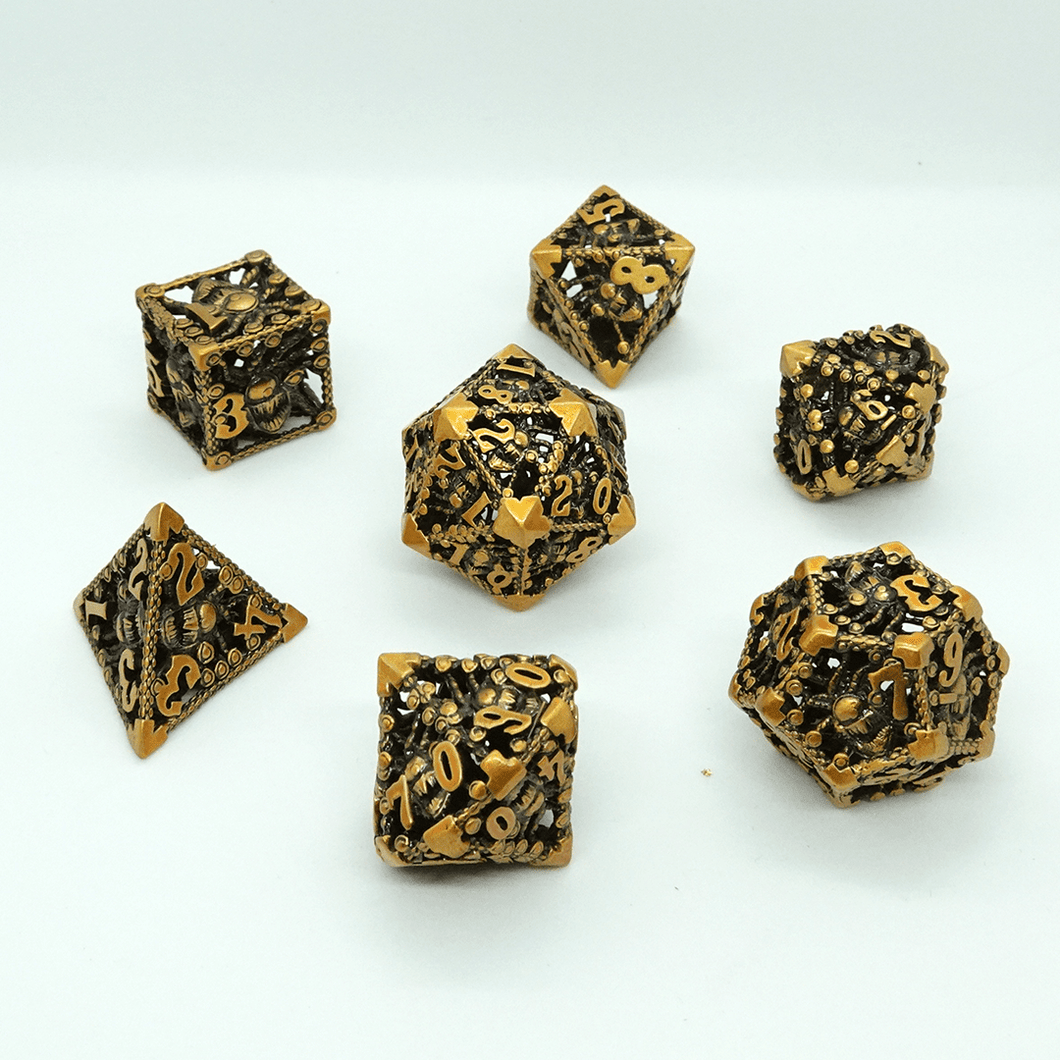 'Brass Beholden' Metal Dice Set - Chronicle