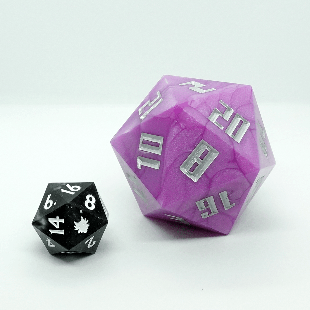 'Bubblegum Blow' Dragon Sized D20 - Chronicle