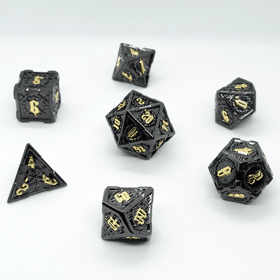 'Cache' Metal Dice Set - Chronicle