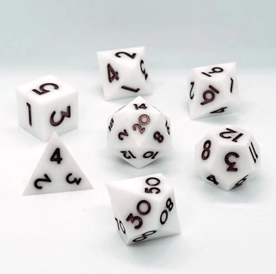 'Frost' Sharp Resin Dice Set - Chronicle