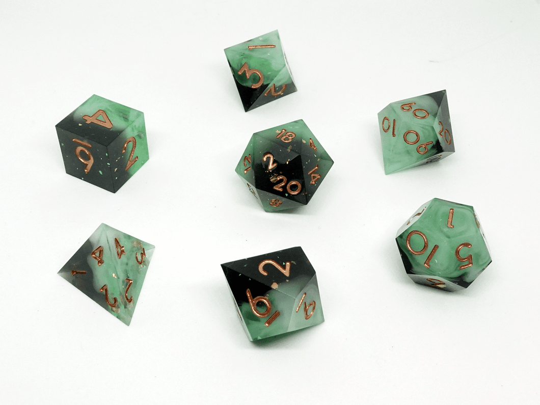 'Grove' Sharp Resin Dice Set - Chronicle