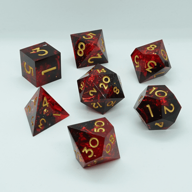 'Ignus' Sharp Resin Dice Set - Chronicle