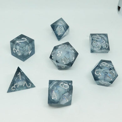 Molten Obsidian Liquid Core Dice Set - Chronicle