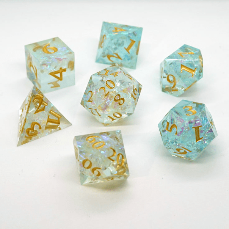 'Opal' Sharp Resin Dice Set - Chronicle