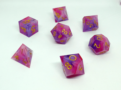 'Pink Panthers' Sharp Resin Dice Set - Chronicle
