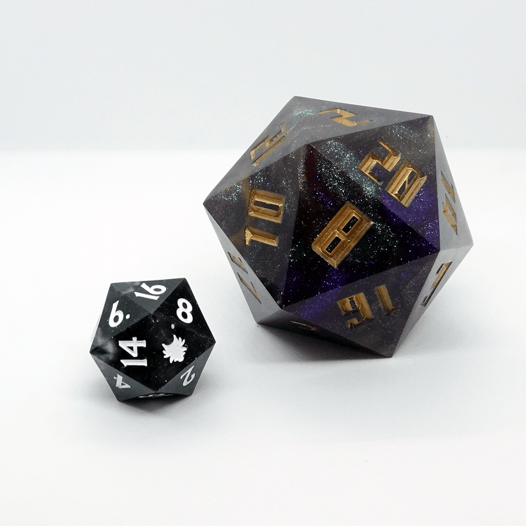 'Purple Pachyderm' Dragon Sized D20 - Chronicle