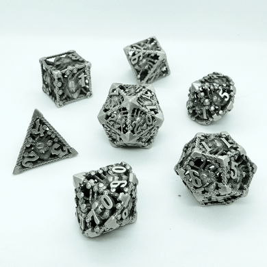 'Silver Beholden' Metal Dice Set - Chronicle