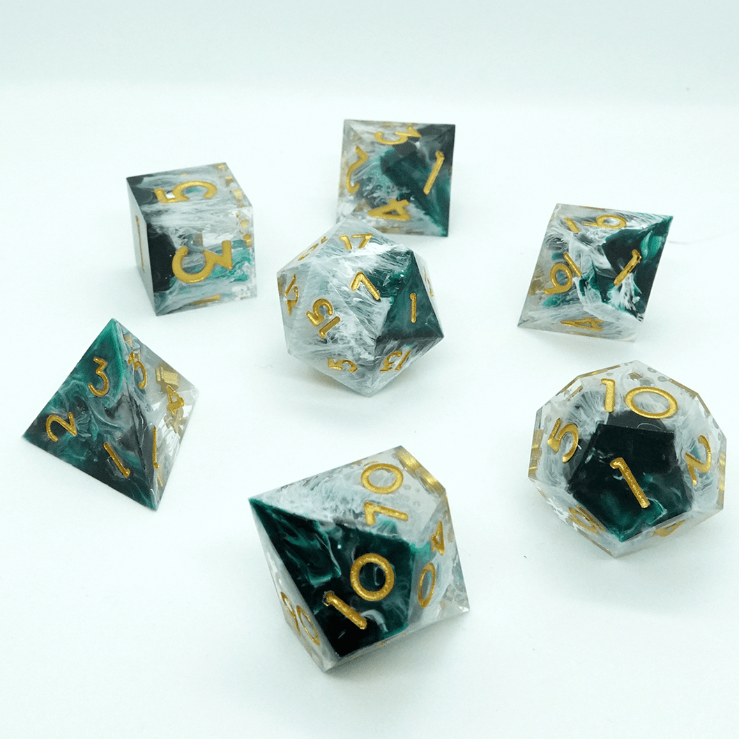 'Tides' Sharp Resin Dice Set - Chronicle