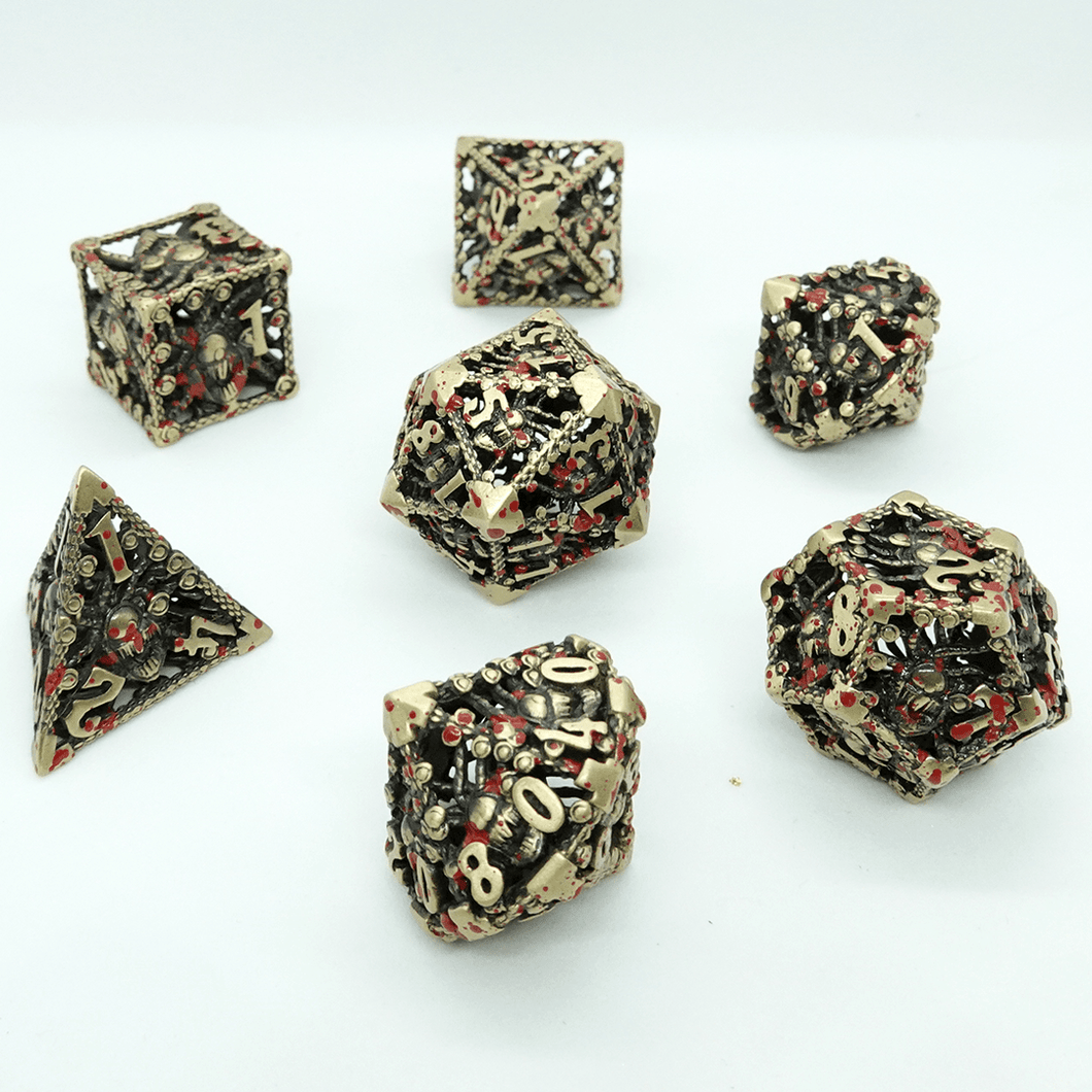 'TPK Beholden' Metal Dice Set - Chronicle