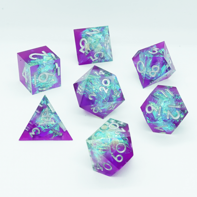 'Vein' Sharp Resin Dice Set - Chronicle