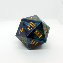 Load image into Gallery viewer, &#39;Brobdingnang Galaxy&#39; Dragon Sized D20

