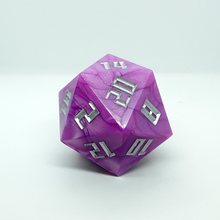 Load image into Gallery viewer, &#39;Bubblegum Blow&#39; Dragon Sized D20
