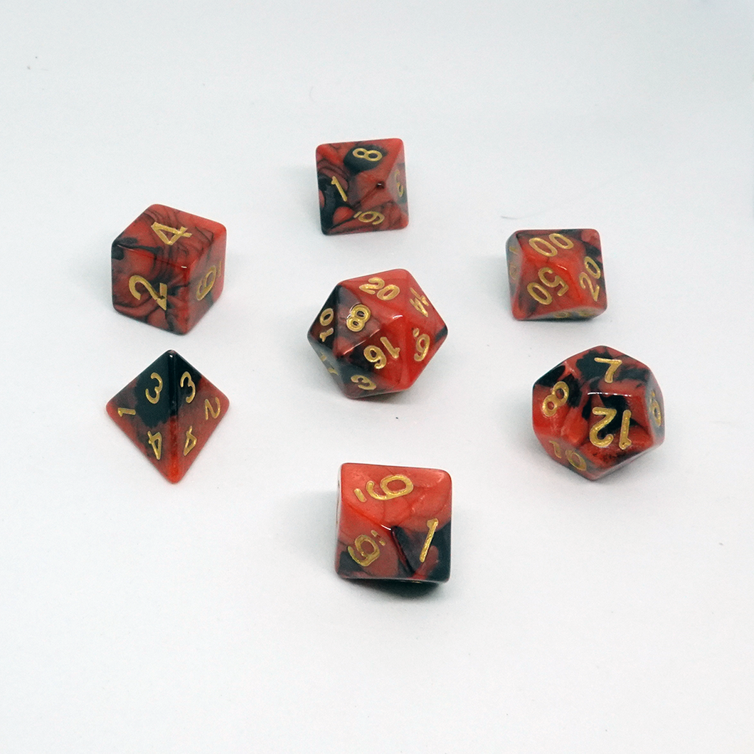 Fior Marble' Resin Dice Set