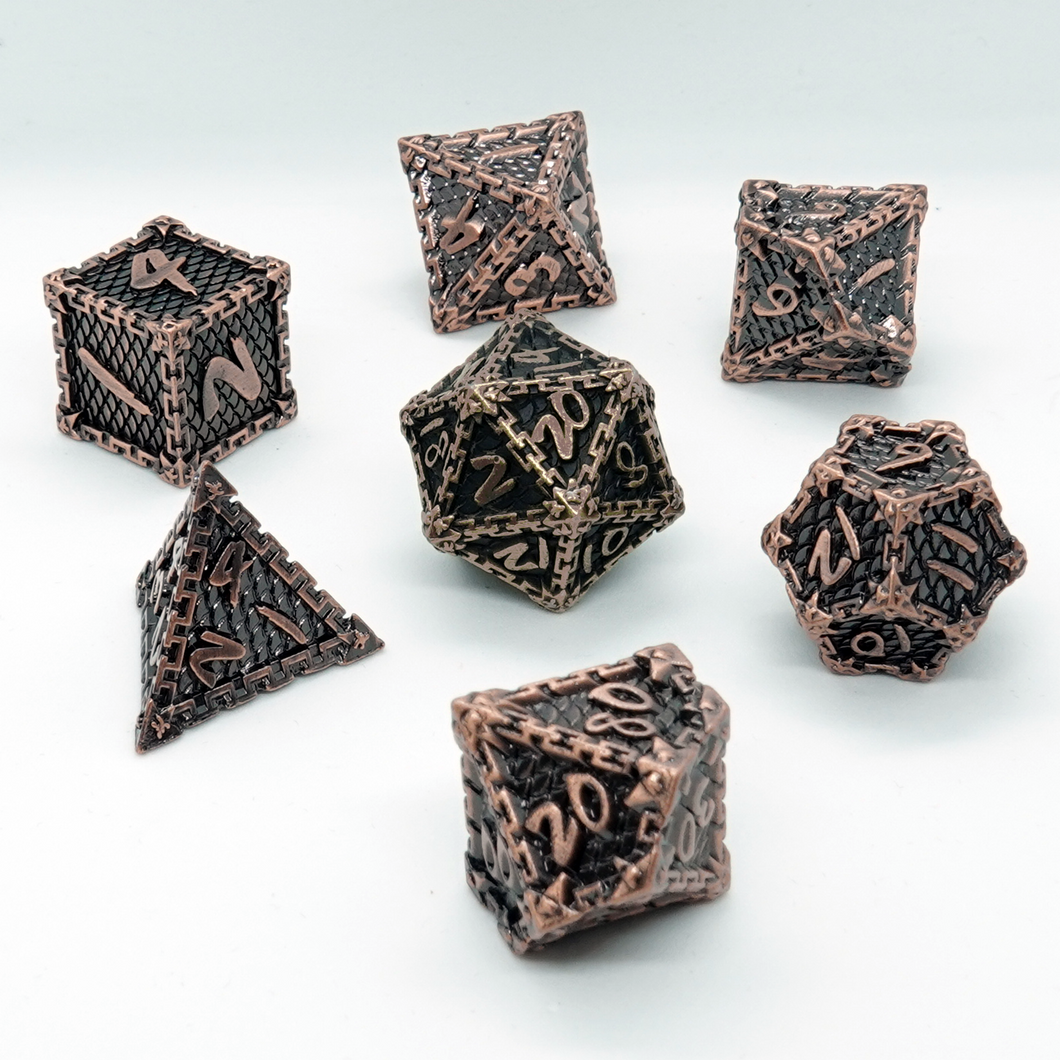 'Unchained' Metal Dice Set