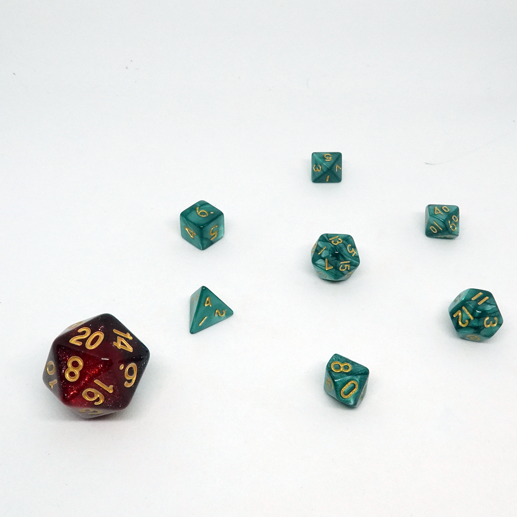 Mini Creek' Resin Dice Set