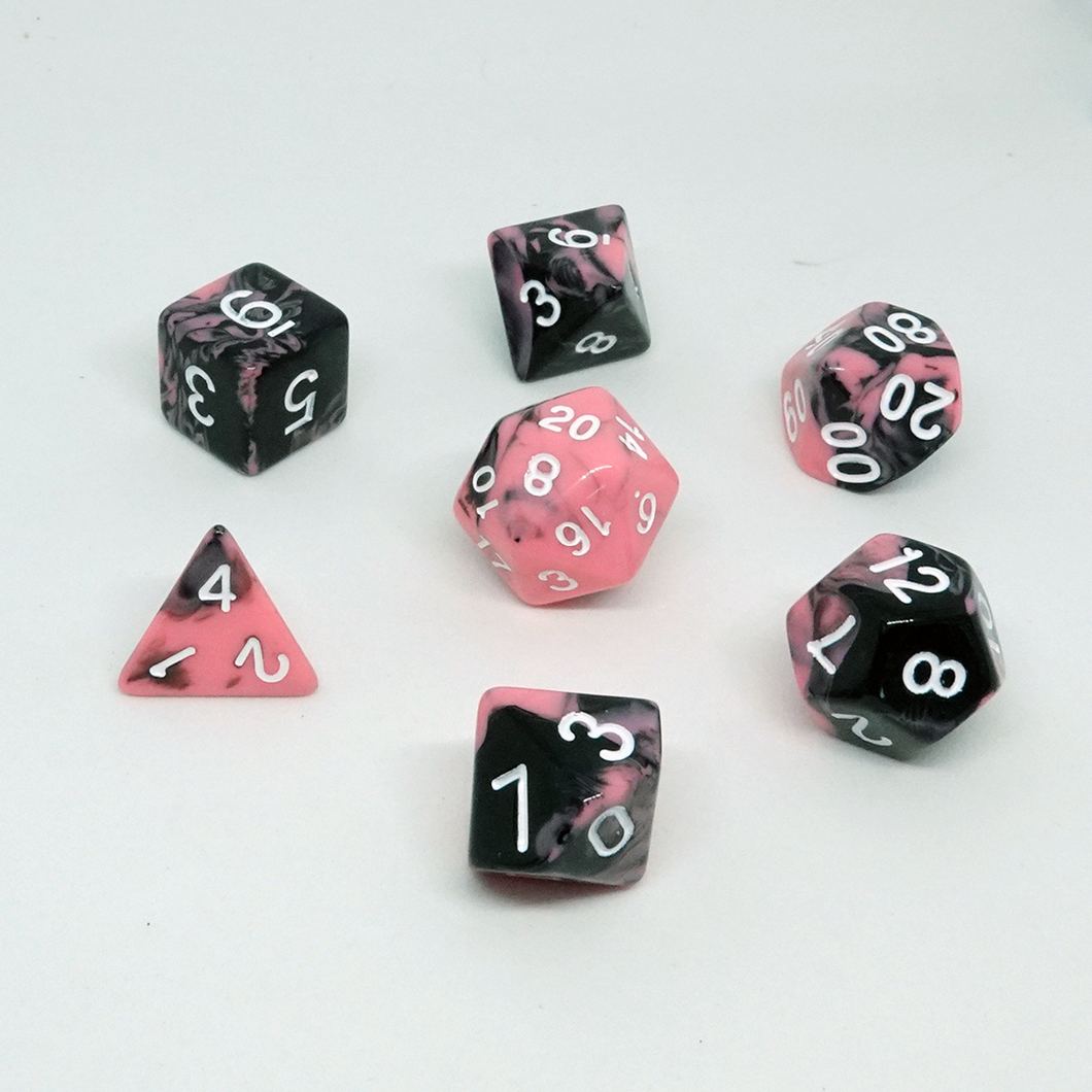 Neo Marble' Resin Dice Set