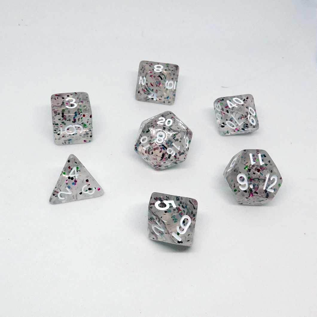 Static Sparkle' Resin Dice Set