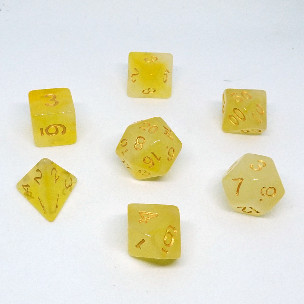 Sunlight Shimmer' Resin Dice Set