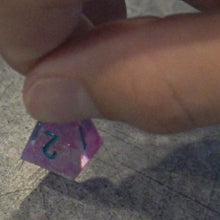 Load and play video in Gallery viewer, &#39;Oxalis&#39; 8 Piece Resin DND Dice Set

